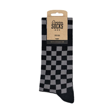 American Socks Mid high Checkerboard Grey socks