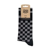 American Socks Mid high Checkerboard Grey socks
