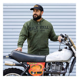 Biltwell Stencip zip hoodie green
