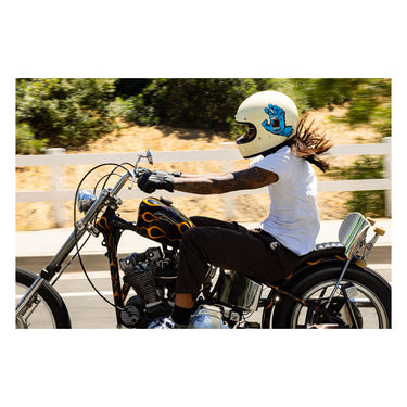 Biltwell Gringo 06 Helmet - SANTA CRUZ Limited Edition - Vintage White