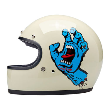 Biltwell Gringo 06 Helmet - SANTA CRUZ Limited Edition - Vintage White