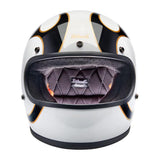 Biltwell Gringo 06 Helmet - White / Black Flames