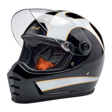 Biltwell Lane Splitter 06 helmet - white flames