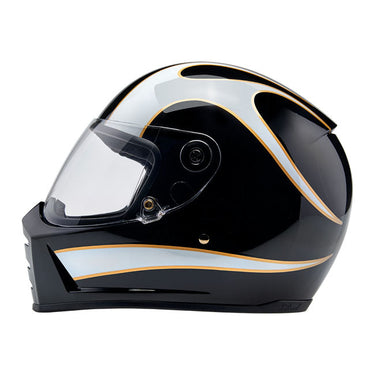Biltwell Lane Splitter 06 helmet - white flames