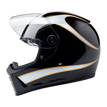 Biltwell Lane Splitter 06 helmet - white flames