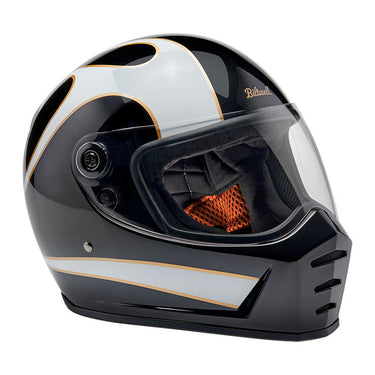 Biltwell Lane Splitter 06 helmet - white flames