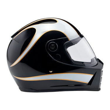 Biltwell Lane Splitter 06 helmet - white flames
