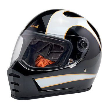 Biltwell Lane Splitter 06 helmet - white flames