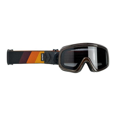 Biltwell Overland 2.0 Tri-Stripe Goggle - Brown G/R/B