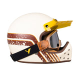By City The Rock Helmet - White Red Stripes