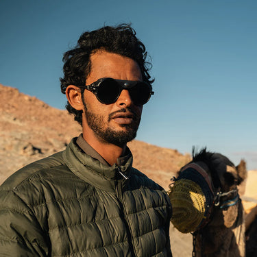 VALLON Heron Desert Sunglasses - Black