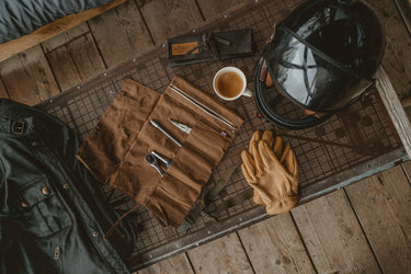 Libertatia Oilskin Tool Roll Calima (Brown)