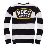 Roeg Shawn stripe sweatshirt off-white/black