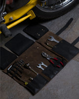 Trip Machine Tool Roll - Tobacco + Black