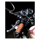 Trip Machine Leather Grip Wrap Set - Tobacco Perforated