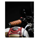 Trip Machine Leather Grip Wrap Set - Tobacco Perforated