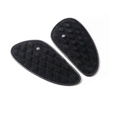 Trip Machine Mini Diamond Leather Tank Pad Set - Black Suede