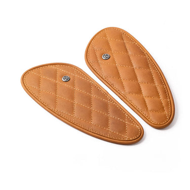 Trip Machine Mini Diamond Leather Tank Pad Set - Vintage Tan