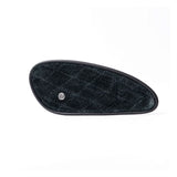 Trip Machine Mini Diamond Leather Tank Pads - Black Suede