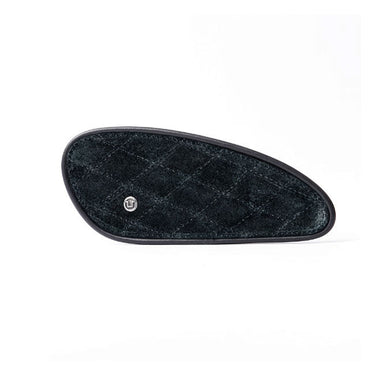 Trip Machine Mini Diamond Leather Tank Pads - Black Suede