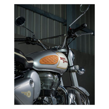 Trip Machine Mini Diamond Leather Tank Pads - Vintage Tan
