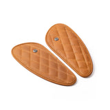 Trip Machine Mini Diamond Leather Tank Pads - Vintage Tan