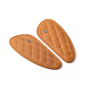 Trip Machine Mini Diamond Leather Tank Pads - Vintage Tan