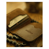 Trip Machine Moto Wallet - Tobacco