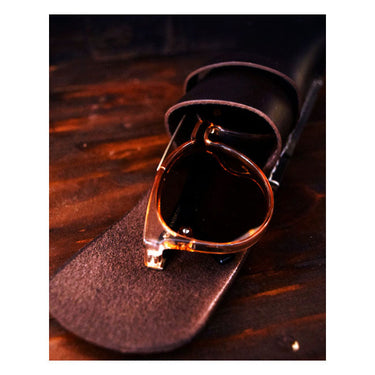 Trip Machine Sunglasses Case - Tobacco