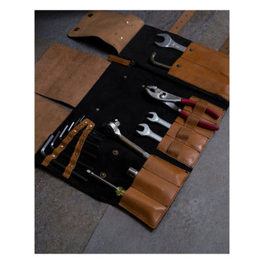 Trip Machine Tool Roll - Tobacco + Vintage Tan