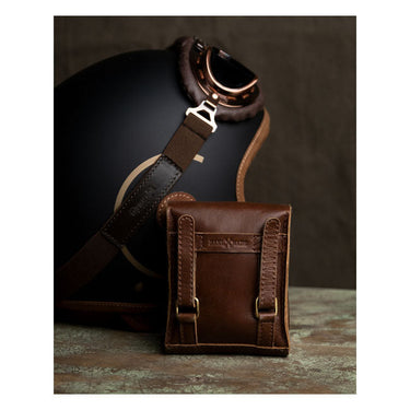 Trip Machine Trooper Helmet Bag - Cognac