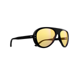 VALLON Moto Aviators Sunglasses - Black/Yellow