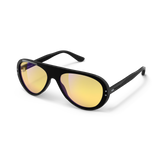 VALLON Moto Aviators Sunglasses - Black/Yellow