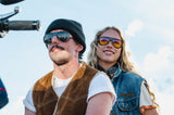 VALLON Moto Aviators Sunglasses - Black/Yellow