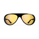 VALLON Moto Aviators Sunglasses - Black/Yellow