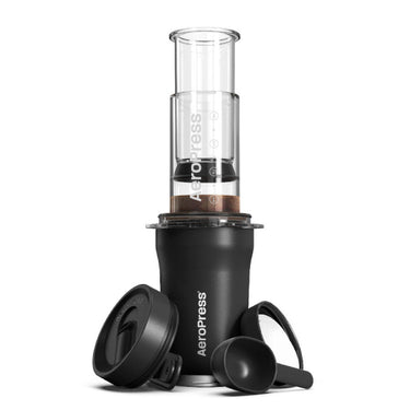 Aeropress Go Plus Travel System - Travel Coffee Maker - Black - AeroPress Inc.