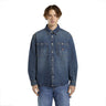 Dickies Mechanic Denim Shirt - Khaki Tinted Blue