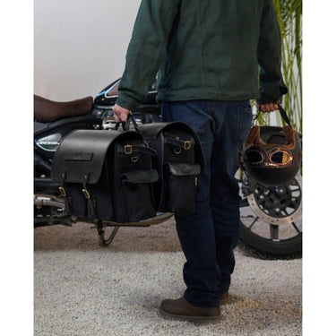 Trip Machine Expedition Saddlebag Pair - Black