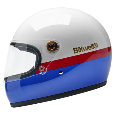Biltwell Gringo S Helmet - Gloss RWB