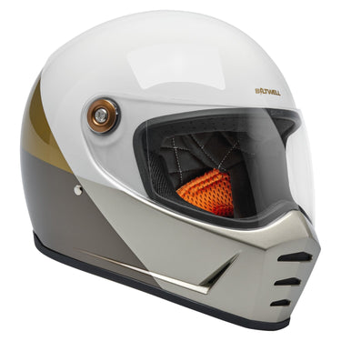 Biltwell Lane Splitter Helmet - Intersection Gold/Silver/Bronz