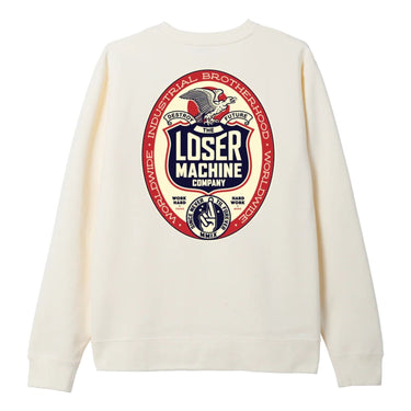 Loser Machine Work Hard Hoodie - Bone