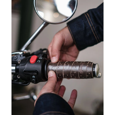 Trip Machine Handlebar Grip Wraps - Dark Brown Caffeine Perf