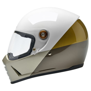 Biltwell Lane Splitter Helmet - Intersection Gold/Silver/Bronz