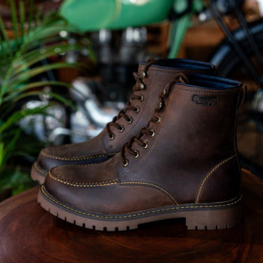 Trip Machine Moc-Toe Boots - Mocha