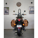 Trip Machine Expedition Saddlebag Pair - Brown And Tobacco