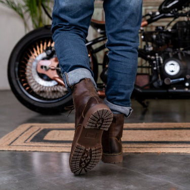 Trip Machine Moc-Toe Boots - Mocha