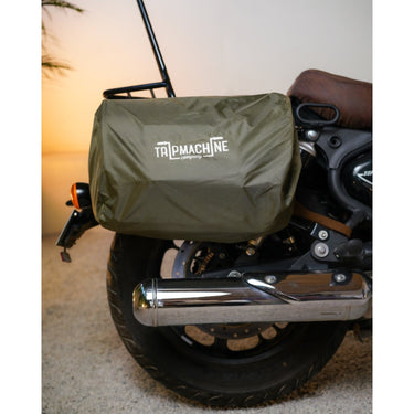 Trip Machine Expedition Saddlebag Pair - Brown And Tobacco