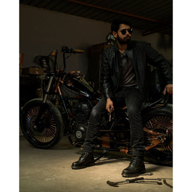 Trip Machine Moc-Toe Boots - Black