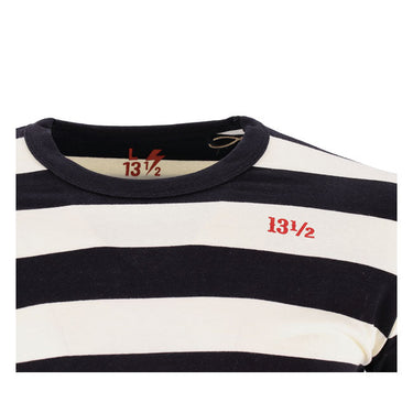 13 1/2 Behind Bars Longsleeve - White Black - MOTOCCINO