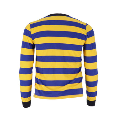 13 1/2 Behind Bars Longsleeve - Yellow/Blue - MOTOCCINO